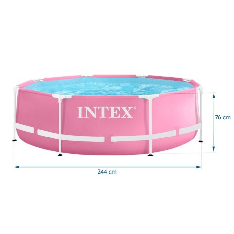 Basen ogrodowy stelażowy 244 x 76 cm INTEX 28290 Intex Basen ogrodowy stelażowy 244 x 76 cm INTEX 28290 Intex