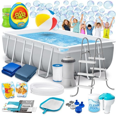 Basen ogrodowy stelażowy 300 x 175 x 80 cm 18w1 INTEX 26784 + maszyna do baniek GRATIS Intex Basen ogrodowy stelażowy 300 x 175 x 80 cm 18w1 INTEX 26784 + maszyna do baniek GRATIS Intex
