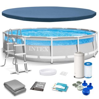 Basen ogrodowy stelażowy 427 x 107 cm 12w1 INTEX 26722 Intex