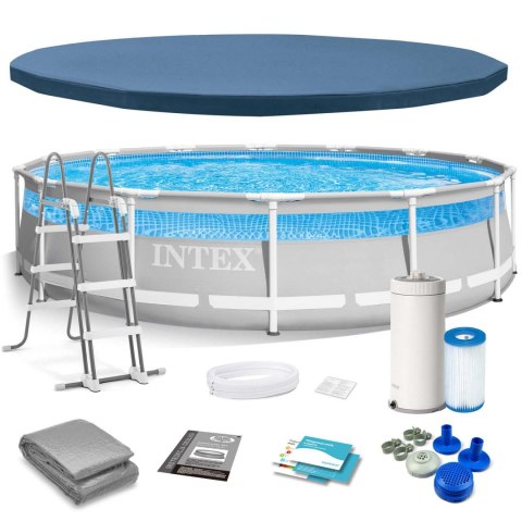 Basen ogrodowy stelażowy 427 x 107 cm 12w1 INTEX 26722 Intex