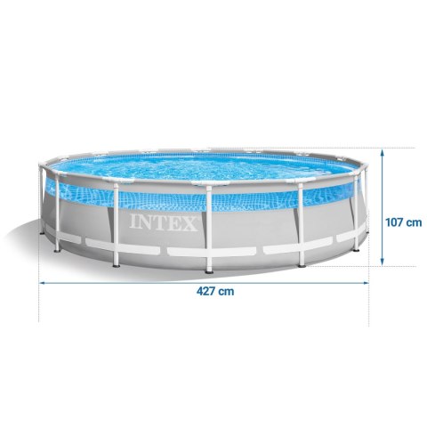 Basen ogrodowy stelażowy 427 x 107 cm 12w1 INTEX 26722 Intex