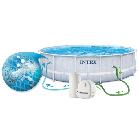 Basen ogrodowy stelażowy 488 x 122 cm 12w1 Intex 26746 Intex Basen ogrodowy stelażowy 488 x 122 cm 12w1 Intex 26746 Intex