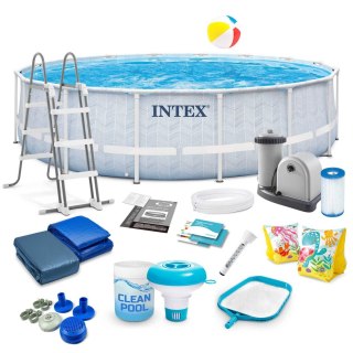 Basen ogrodowy stelażowy 488 x 122 cm 18w1 Intex 26746 Intex