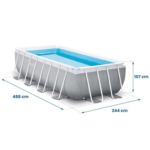 Basen ogrodowy stelażowy 488 x 244 x 107 cm 21w1 INTEX 26792 + maszynka do baniek GRATIS Intex Basen ogrodowy stelażowy 488 x 244 x 107 cm 21w1 INTEX 26792 + maszynka do baniek GRATIS Intex