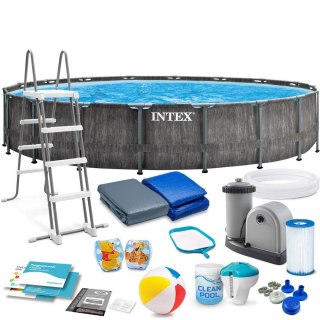 Basen ogrodowy stelażowy 549 x 122 cm 18w1 INTEX 26744 Intex