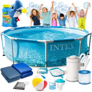 Basen stelażowy 305x76 cm 16w1 INTEX 28208 + maszynka do baniek GRATIS Intex
