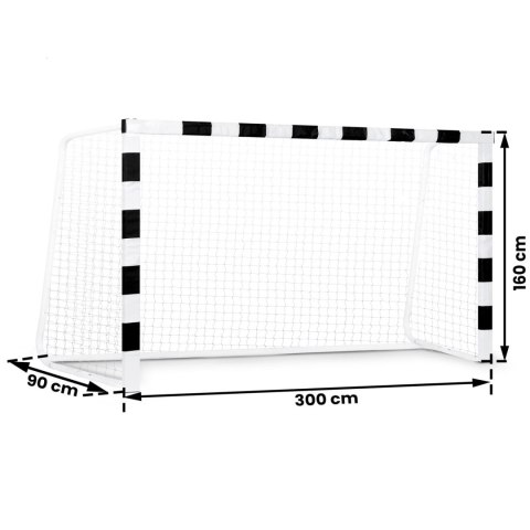 Bramka do piłki nożnej 300 x 160 x 90 cm NS-460 czarno-biała Neo-Sport Bramka do piłki nożnej 300 x 160 x 90 cm NS-460 czarno-biała Neo-Sport