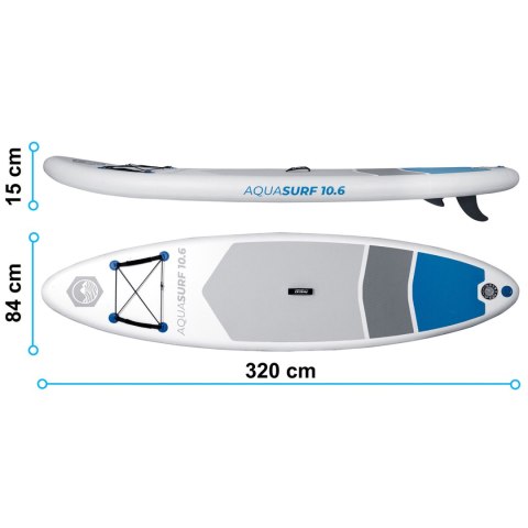 Deska SUP Aquasurf 320 x 84 x 15 cm Neo-Sport 170200 Neo-Sport Deska SUP Aquasurf 320 x 84 x 15 cm Neo-Sport 170200 Neo-Sport