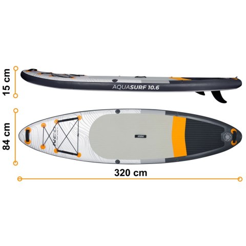 Deska SUP Aquasurf 320 x 84 x 15 cm Neo-Sport 170201 Neo-Sport Deska SUP Aquasurf 320 x 84 x 15 cm Neo-Sport 170201 Neo-Sport