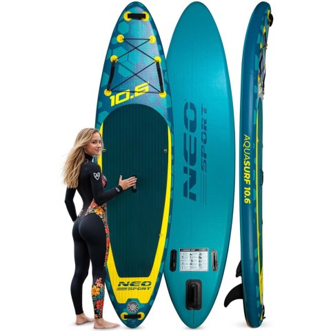Deska SUP Aquasurf 320 x 84 x 15 cm Neo-Sport 170203 Neo-Sport Deska SUP Aquasurf 320 x 84 x 15 cm Neo-Sport 170203 Neo-Sport