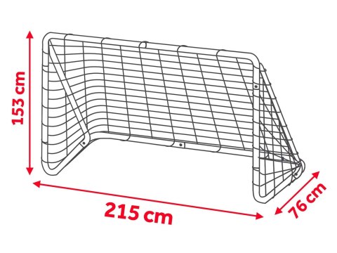 Duża bramka do piłki nożnej, piłkarska 215 x 153 x 76 cm + mata celownicza Neo-Sport Duża bramka do piłki nożnej, piłkarska 215 x 153 x 76 cm + mata celownicza Neo-Sport