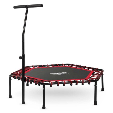 Trampolina fitness z uchwytem 127 cm Neo-Sport - sześciokątna czerwona Neo-Sport Trampolina fitness z uchwytem 127 cm Neo-Sport - sześciokątna czerwona Neo-Sport