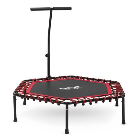 Trampolina fitness z uchwytem 127 cm Neo-Sport - sześciokątna czerwona Neo-Sport Trampolina fitness z uchwytem 127 cm Neo-Sport - sześciokątna czerwona Neo-Sport