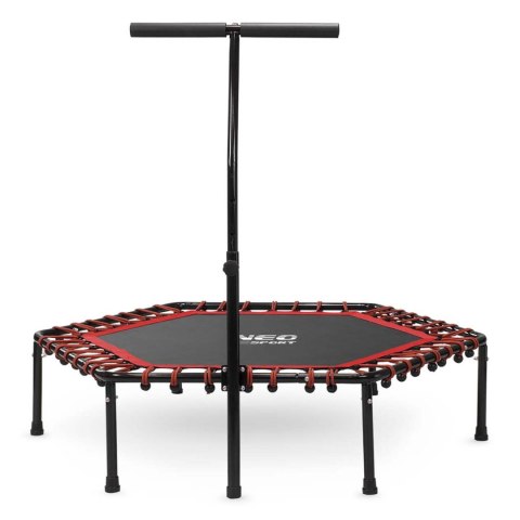 Trampolina fitness z uchwytem 127 cm Neo-Sport - sześciokątna czerwona Neo-Sport Trampolina fitness z uchwytem 127 cm Neo-Sport - sześciokątna czerwona Neo-Sport