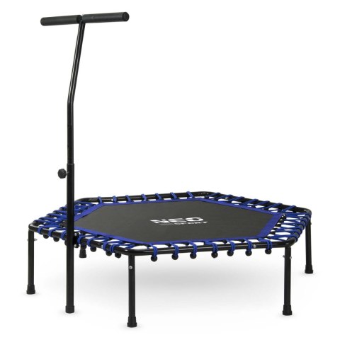 Trampolina fitness z uchwytem 127 cm Neo-Sport - sześciokątna niebieska Neo-Sport Trampolina fitness z uchwytem 127 cm Neo-Sport - sześciokątna niebieska Neo-Sport