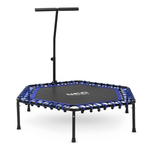 Trampolina fitness z uchwytem 127 cm Neo-Sport - sześciokątna niebieska Neo-Sport Trampolina fitness z uchwytem 127 cm Neo-Sport - sześciokątna niebieska Neo-Sport