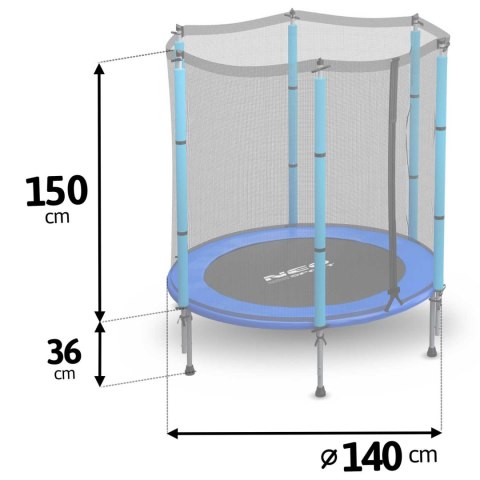 Trampolina ogrodowa dla dzieci 140 cm 4,5ft Neo-Sport Neo-Sport Trampolina ogrodowa dla dzieci 140 cm 4,5ft Neo-Sport Neo-Sport
