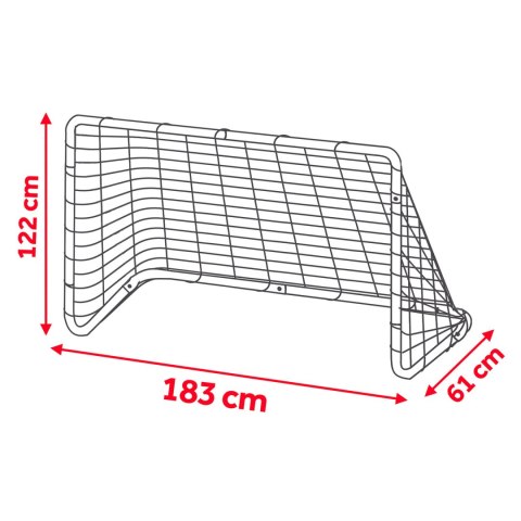 Bramka do piłki nożnej 183 x 122 x 61cm NS-492 czarna Neo-Sport Bramka do piłki nożnej 183 x 122 x 61cm NS-492 czarna Neo-Sport