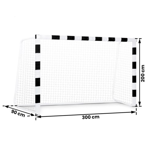 Bramka do piłki nożnej 300 x 200 x 90 cm NS-465 czarno-biała Neo-Sport Bramka do piłki nożnej 300 x 200 x 90 cm NS-465 czarno-biała Neo-Sport