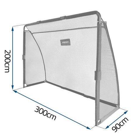 Bramka do piłki nożnej 300 x 200 x 90 cm NS-497 czarna Neo-Sport Bramka do piłki nożnej 300 x 200 x 90 cm NS-497 czarna Neo-Sport