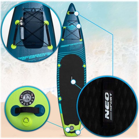 Deska SUP Reefbreak 350 x 81 x 15 cm Neo-Sport 170300 Neo-Sport Deska SUP Reefbreak 350 x 81 x 15 cm Neo-Sport 170300 Neo-Sport