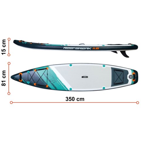 Deska SUP Reefbreak 350 x 81 x 15 cm Neo-Sport 170302 Neo-Sport Deska SUP Reefbreak 350 x 81 x 15 cm Neo-Sport 170302 Neo-Sport