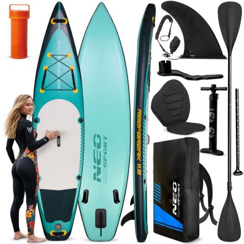 Deska SUP Reefbreak 350 x 81 x 15 cm Neo-Sport 170303 Neo-Sport Deska SUP Reefbreak 350 x 81 x 15 cm Neo-Sport 170303 Neo-Sport