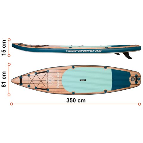 Deska SUP Reefbreak 350 x 81 x 15 cm Neo-Sport 170304 Neo-Sport Deska SUP Reefbreak 350 x 81 x 15 cm Neo-Sport 170304 Neo-Sport