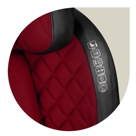 Fotelik samochodowy Nukido Louis czarno-czerwony 15-36 kg ISOFIX Nukido Fotelik samochodowy Nukido Louis czarno-czerwony 15-36 kg ISOFIX Nukido