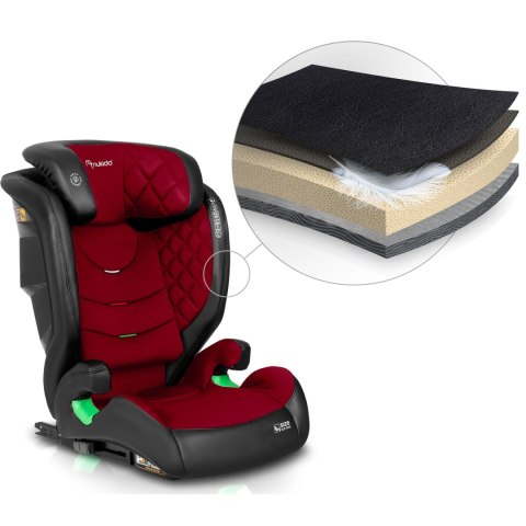 Fotelik samochodowy Nukido Louis czarno-czerwony 15-36 kg ISOFIX Nukido Fotelik samochodowy Nukido Louis czarno-czerwony 15-36 kg ISOFIX Nukido
