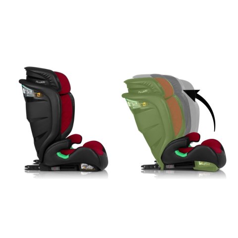 Fotelik samochodowy Nukido Louis czarno-czerwony 15-36 kg ISOFIX Nukido Fotelik samochodowy Nukido Louis czarno-czerwony 15-36 kg ISOFIX Nukido