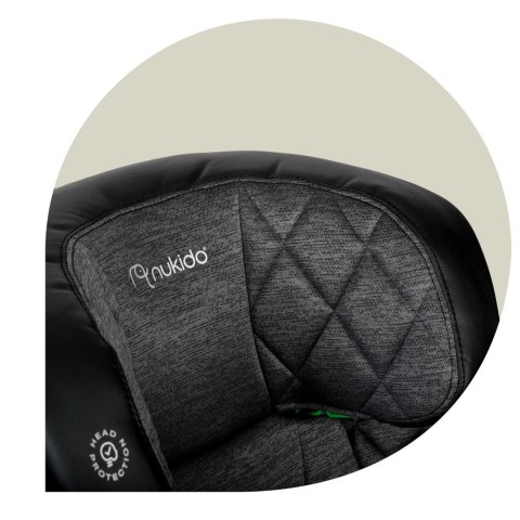 Fotelik samochodowy Nukido Louis czarno-szary 15-36 kg ISOFIX Nukido Fotelik samochodowy Nukido Louis czarno-szary 15-36 kg ISOFIX Nukido