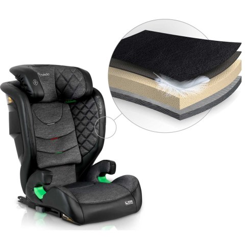 Fotelik samochodowy Nukido Louis czarno-szary 15-36 kg ISOFIX Nukido Fotelik samochodowy Nukido Louis czarno-szary 15-36 kg ISOFIX Nukido