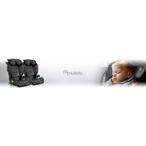 Fotelik samochodowy Nukido Louis czarno-szary 15-36 kg ISOFIX Nukido Fotelik samochodowy Nukido Louis czarno-szary 15-36 kg ISOFIX Nukido