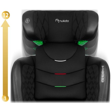 Fotelik samochodowy Nukido Louis czarny 15-36 kg ISOFIX Nukido Fotelik samochodowy Nukido Louis czarny 15-36 kg ISOFIX Nukido
