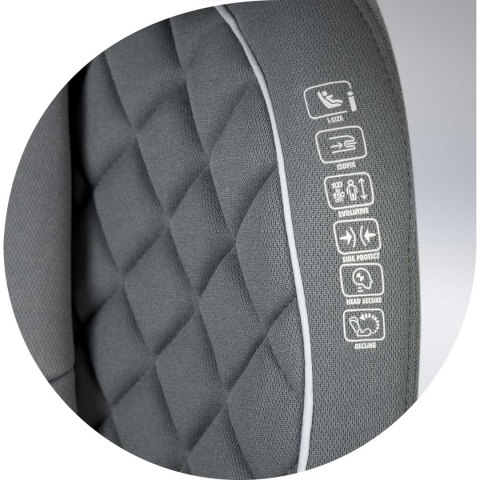 Fotelik samochodowy Nukido Louis szary 15-36 kg ISOFIX Nukido Fotelik samochodowy Nukido Louis szary 15-36 kg ISOFIX Nukido