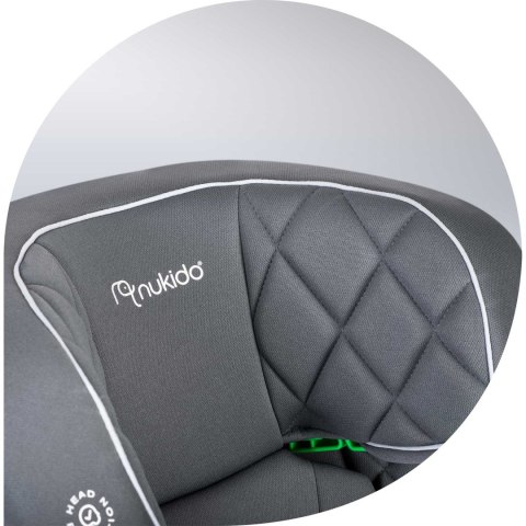 Fotelik samochodowy Nukido Louis szary 15-36 kg ISOFIX Nukido Fotelik samochodowy Nukido Louis szary 15-36 kg ISOFIX Nukido