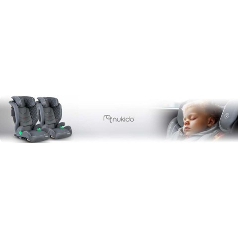 Fotelik samochodowy Nukido Louis szary 15-36 kg ISOFIX Nukido Fotelik samochodowy Nukido Louis szary 15-36 kg ISOFIX Nukido