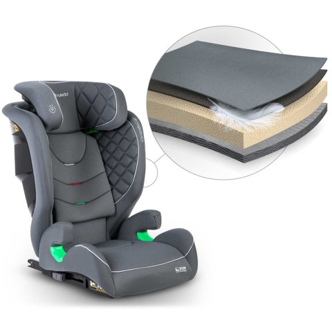 Fotelik samochodowy Nukido Louis szary 15-36 kg ISOFIX Nukido Fotelik samochodowy Nukido Louis szary 15-36 kg ISOFIX Nukido