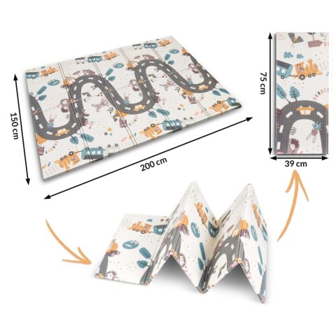 Mata piankowa edukacyjna składana 200 x 150 x 1 cm Nukido NK-341 Nukido Mata piankowa edukacyjna składana 200 x 150 x 1 cm Nukido NK-341 Nukido