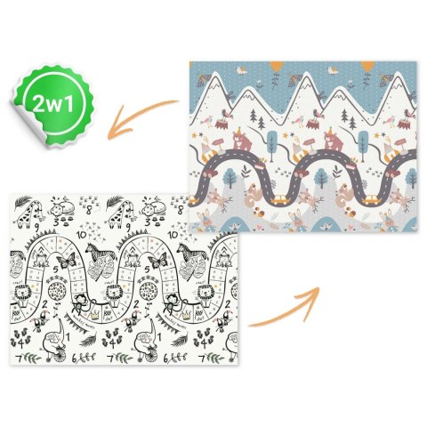 Mata piankowa edukacyjna składana 200 x 150 x 1 cm Nukido NK-341 Nukido Mata piankowa edukacyjna składana 200 x 150 x 1 cm Nukido NK-341 Nukido