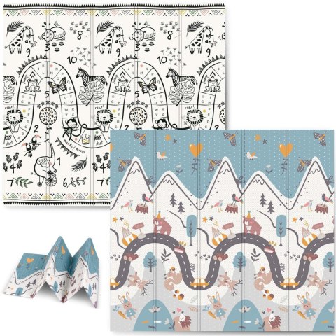 Mata piankowa edukacyjna składana 200 x 180 x 1 cm Nukido NK-340 Nukido Mata piankowa edukacyjna składana 200 x 180 x 1 cm Nukido NK-340 Nukido