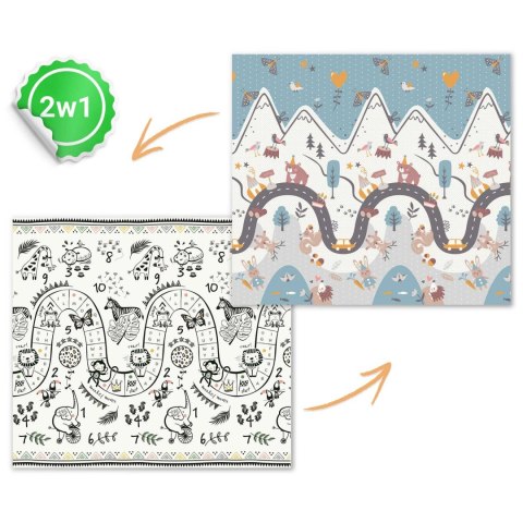 Mata piankowa edukacyjna składana 200 x 180 x 1 cm Nukido NK-340 Nukido Mata piankowa edukacyjna składana 200 x 180 x 1 cm Nukido NK-340 Nukido