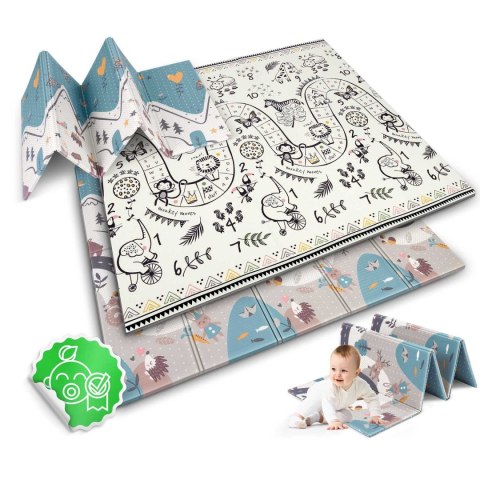 Mata piankowa edukacyjna składana 200 x 180 x 1 cm Nukido NK-340 Nukido Mata piankowa edukacyjna składana 200 x 180 x 1 cm Nukido NK-340 Nukido