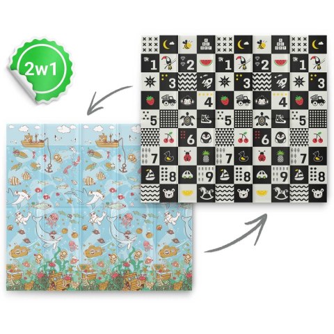 Mata piankowa edukacyjna składana 200 x 180 x 1 cm Nukido NK-340 ocean-liczby Nukido Mata piankowa edukacyjna składana 200 x 180 x 1 cm Nukido NK-340 ocean-liczby Nukido
