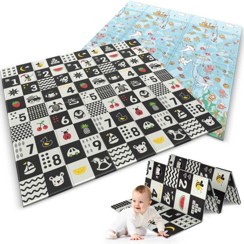 Mata piankowa edukacyjna składana 200 x 180 x 1 cm Nukido NK-340 ocean-liczby Nukido Mata piankowa edukacyjna składana 200 x 180 x 1 cm Nukido NK-340 ocean-liczby Nukido