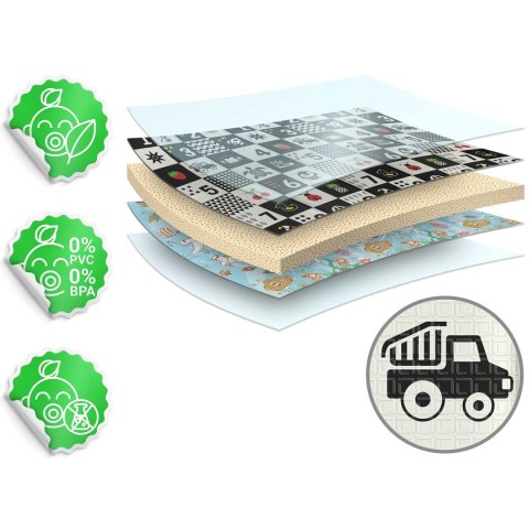 Mata piankowa edukacyjna składana 200 x 180 x 1 cm Nukido NK-340 ocean-liczby Nukido Mata piankowa edukacyjna składana 200 x 180 x 1 cm Nukido NK-340 ocean-liczby Nukido