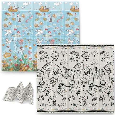 Mata piankowa edukacyjna składana 200 x 180 x 1 cm Nukido NK-340 ocean-safari Nukido Mata piankowa edukacyjna składana 200 x 180 x 1 cm Nukido NK-340 ocean-safari Nukido