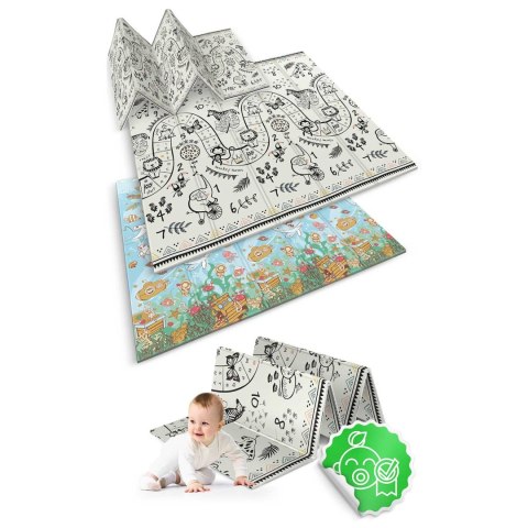 Mata piankowa edukacyjna składana 200 x 180 x 1 cm Nukido NK-340 ocean-safari Nukido Mata piankowa edukacyjna składana 200 x 180 x 1 cm Nukido NK-340 ocean-safari Nukido