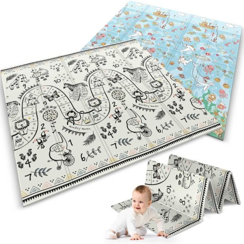 Mata piankowa edukacyjna składana 200 x 180 x 1 cm Nukido NK-340 ocean-safari Nukido Mata piankowa edukacyjna składana 200 x 180 x 1 cm Nukido NK-340 ocean-safari Nukido